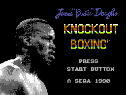 James 'Buster' Douglas Knockout Boxing (USA) Title Screen